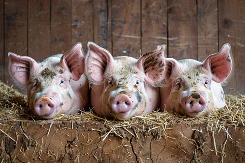 家禽家畜养猪业图片的摄影艺术与工艺品应用